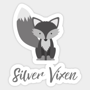 Silver Vixen Sticker